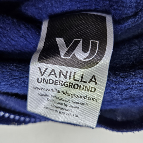 Harry Potter Hooded Pajama One Piece Unisex Kids M 7/8 Hogwarts Fleece Blue Gold - Picture 8 of 12